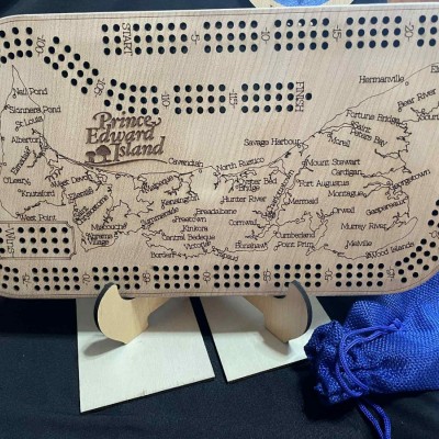 P.E.I. Map Crib Board (Cherry)
