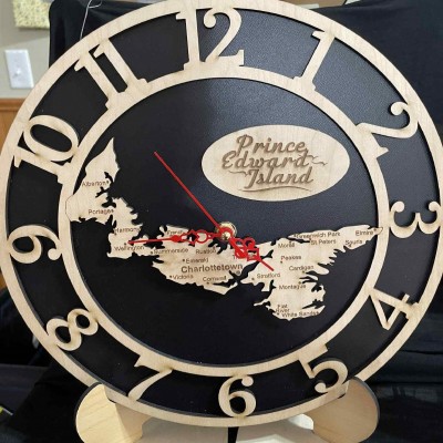 P.E.I. Map Clock