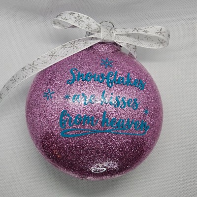 Snowflakes Are Kisses From Heaven Ornament