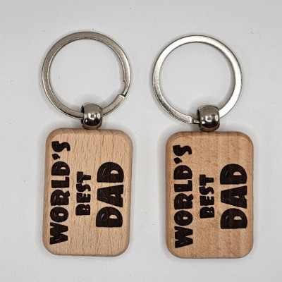 World's Best Dad Keychain