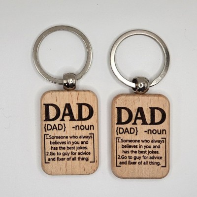 Dad Definition Keychain