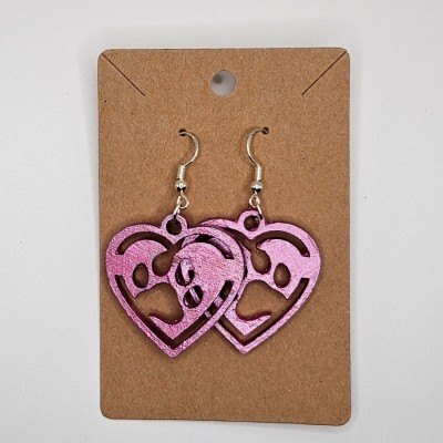 Pawprint Heart Earrings