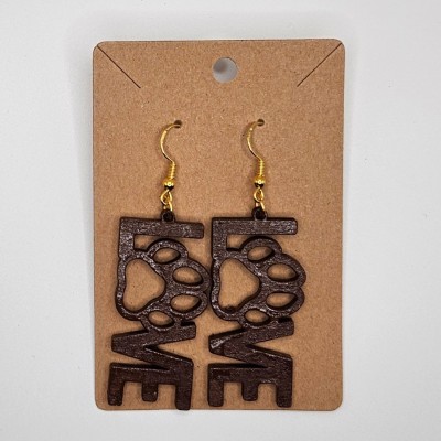 Pawprint Love Earrings